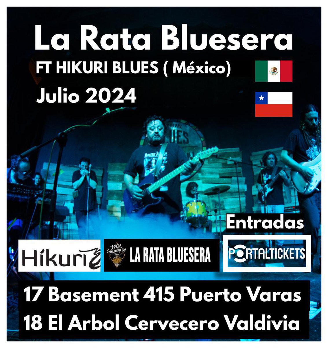 LudHRB's tweet photo. Gracias amigas y amigos muy pronto estaremos por primera vez en la hermana República de Chile con @hikurirockblues alternando con @laratabluesera  #coolcats y @zapatillassocialblues 🎶🇨🇱🎸 https://t.co/acxCyfJdVr