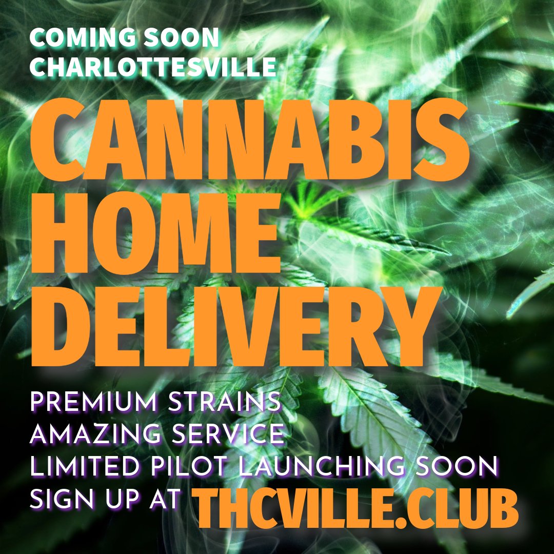 thcville's tweet photo. Coming soon to a Charlottesville near you: premium strains, hand delivered!

Sign up to hear the moment orders are open at https://t.co/eYB7IrCmAe 

#thcville #charlottesville #cannabis #cannabisclub #charlottesvillecannabis https://t.co/3GYKVdgPKa