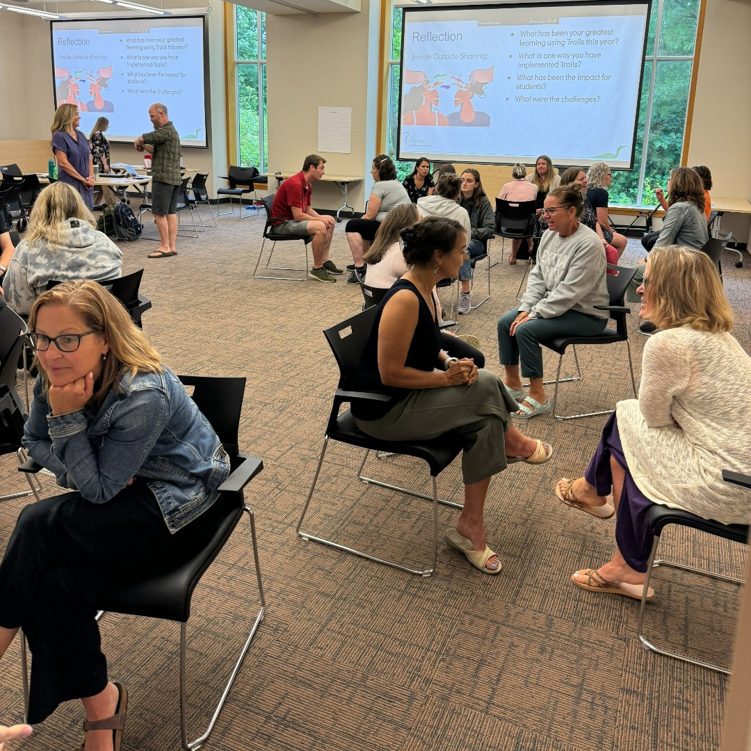 Educators are consolidating their experiences for social emotional learning from the TRAILS to Wellness program today. Mental health services partner with elementary curriculum to support the critical link of embedding these skills across all areas of the curriculum.