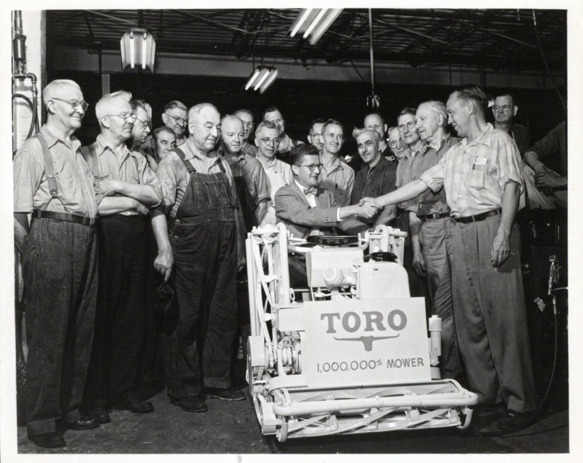 TheToroCompany's tweet photo. Today marks 110 years of innovation and excellence for The Toro Company. Thank you to our employees, customers, partners &amp; communities for being part of our journey. Together, we've achieved remarkable milestones and will continue to strive for excellence. Here’s to the next 110! https://t.co/01OPl2iNLc