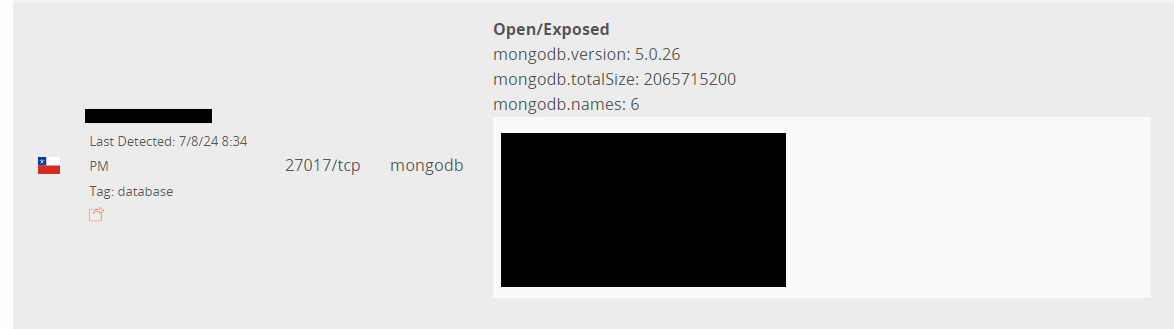 chum1ng0's tweet image. 🚨#Chile🇨🇱: 34.000 usuarios expuestos por una mala configuración en MongoDB de La TV donde quieras! miplay[.]cl, @miplaycl.

La información que se expone es correo, username, passwords, dispositivos, mac.

PD: Fue enviado un correo a miplay

#misconfigurations #miplay #MongoDB