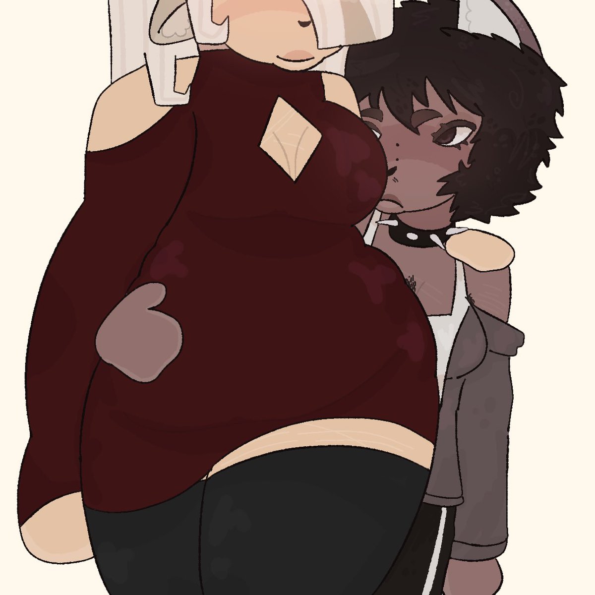 cassypillar's tweet photo. Retweet if you fw masc x fem lesbians 🤤🤤

#officelambs #yuri #ocart https://t.co/AcaQtI7oD7