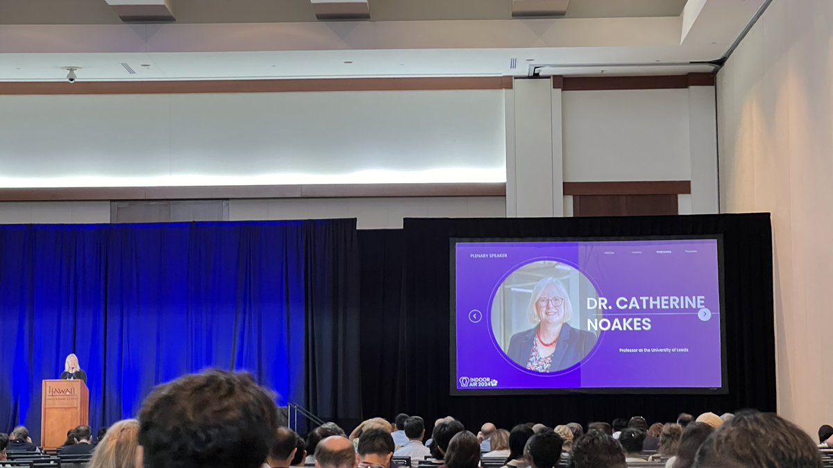 “You never know when your research could matter” - @CathNoakes 

Inspiring talk on the 3rd day of <a href="/IndoorAir2024/">Indoor Air 2024</a>