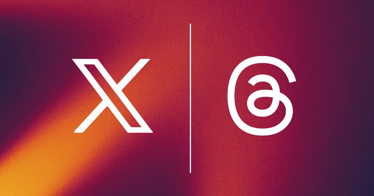 SEND ME LOCATION! 🌐 
This time, it’s Musk’s X vs Zuckerberg’s Threads！
Just a year ago, Meta’s Instagram launched ‘THREADS,’ a X-like app, claiming 100m users in just a week. Now, Zuckerberg claims THREADS has 175m MAUs and 38m DAUs.

X remains dominant:
MAUs: 600m, over 3