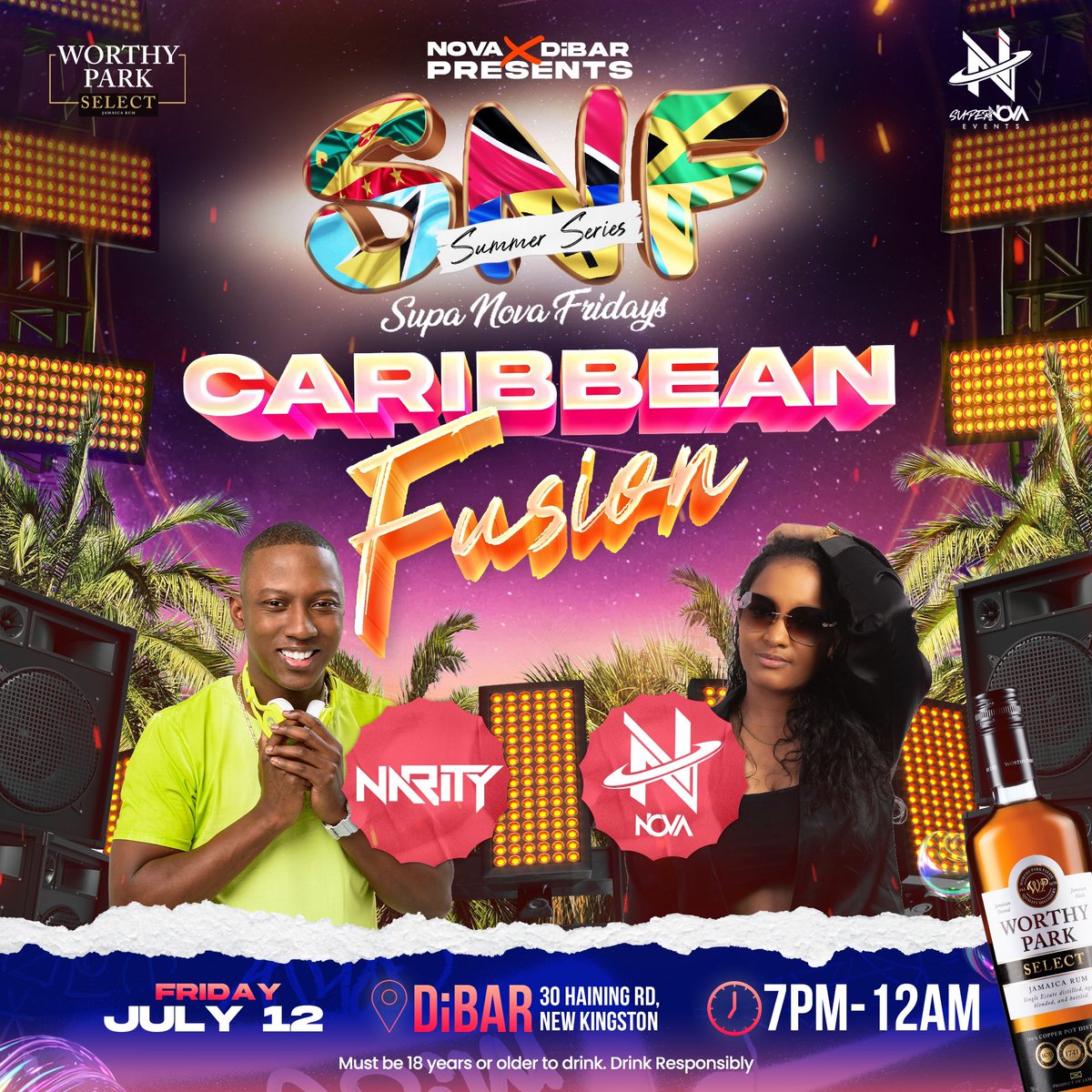 novaxsupernova's tweet photo. SNF [Caribbean Fusion] this friday! w/ @djnarity • also, SNF Playlist Ep.4 is out now! Link in bio, Enjoy! Here’s a quick preview 💯 https://t.co/on5FHW03vI