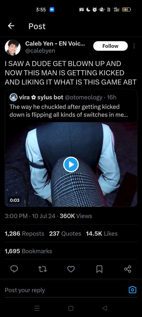 MyScarletDreams's tweet photo. EVEN THE EN VA OF CAELUS (Male Trailblazer) RETWEETED THE LIMITED CARD OF SYLUS AND TALKING ABOUT LOVE AND DEEPSPACE?!?!?!

Did he just joined the Love and Deepspace train already?!?! https://t.co/aubBGPW3e0
