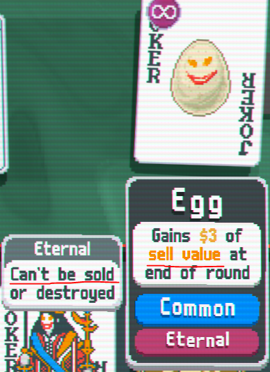 PsychoCerax's tweet photo. Imagine buying an Eternal Egg in Balatro... Couldn't be me... ahaha... https://t.co/adrOXyj4N4