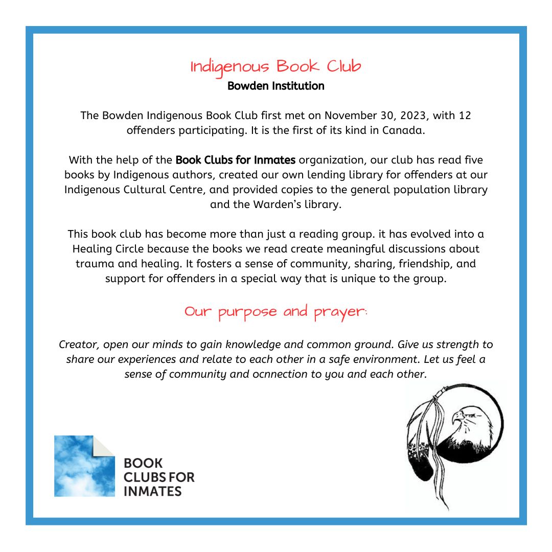 Book Clubs for Inmates (@booksforinmates) on Twitter photo 