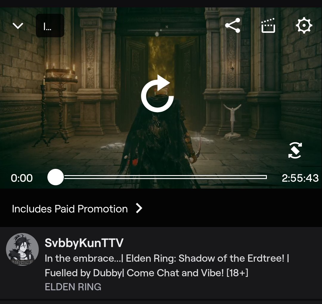 TherealSvbbeth_'s tweet photo. I know it's been too long🤣 We spent a good 2 hours fighting Messmer but we prevailed!!!! Much love to all of those who popped out and hope to see y'all next stream! 
Fuelled by @DubbyEnergy
#CTAboveAll #EldenRingDLC #MessmersFlame #ShadowoftheErdtree  #SVBBYWITDUBBY https://t.co/uvCyCnGy1e