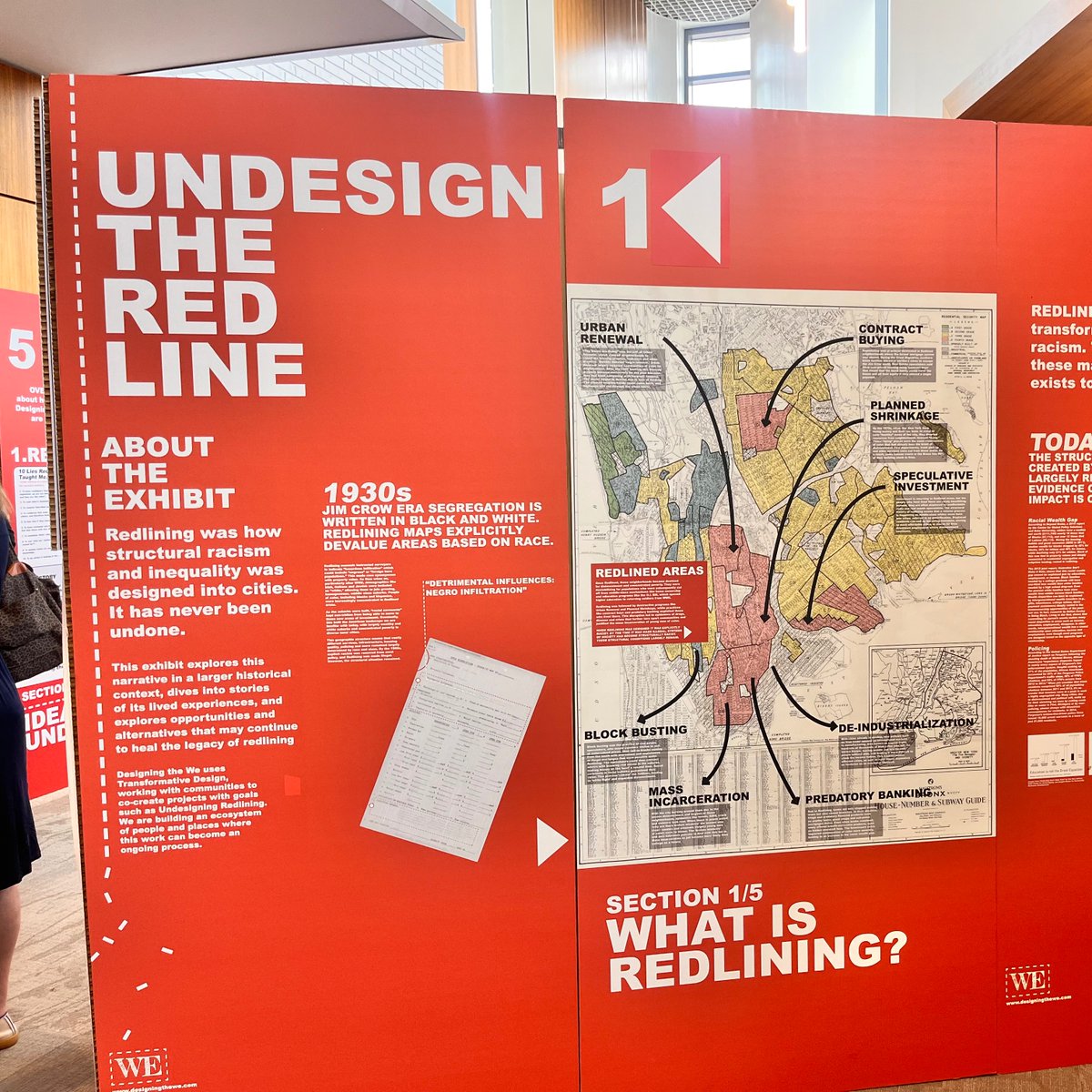 NAR_Advocacy's tweet photo. NAR D.C. staff visited the Undesign the Redline exhibit today, exploring the history and effects of housing discrimination. If your REALTOR® association is interested in hosting a project like this in your area, reach out to our Community Outreach team: https://t.co/zRKQKxq5PS https://t.co/gpSUUd3z6f
