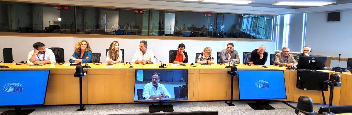 BolEnBelgica's tweet photo. Desde el #ParlamentoEuropeo en #Bruselas eurodiputadas/os @ManuPineda @BotengaM @RudiKennes @estrella_galan @anamirandapaz @JoaoOliveira @VicentMarza #SandraPereira suman y alertan sobre intento de golpe y  transmiten su apoyo a la Emb Vilaseca y @LuchoxBolivia https://t.co/K82AMurlFO
