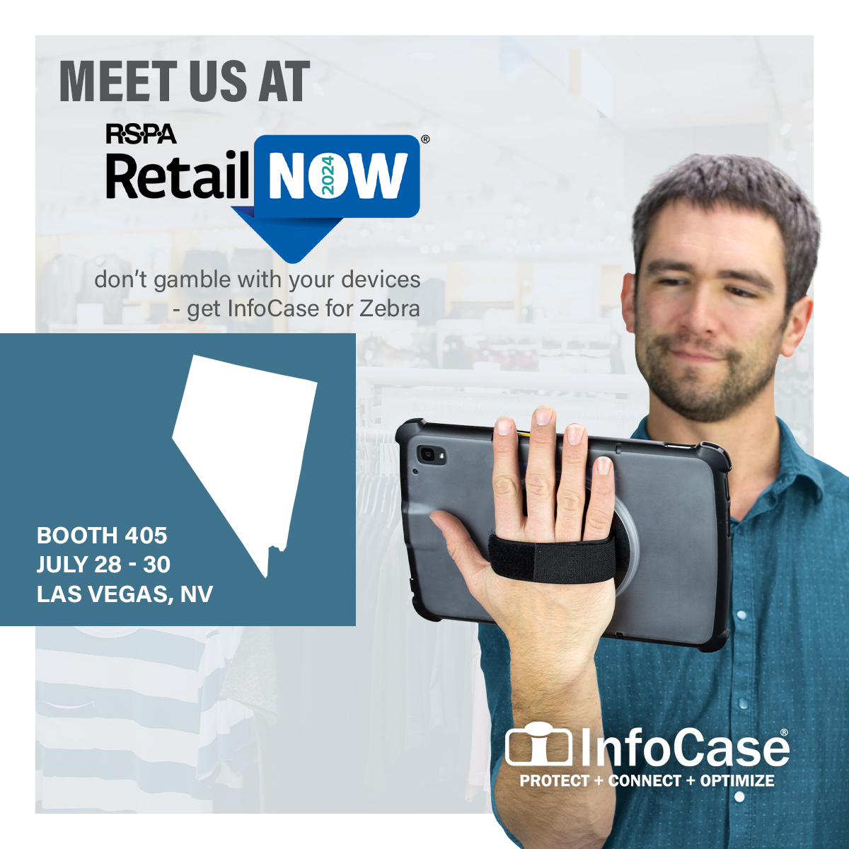 🎰 Viva Las Vegas! 🎰

Join InfoCase and BlueStar in booth 405 at RetailNow. Don’t gamble with your devices—come see how we can keep them safe and secure, and at the ready!

Learn more: zurl.co/nJXg

#RetailNow2024 #ProtectConnectOptimize #workflow #productivity