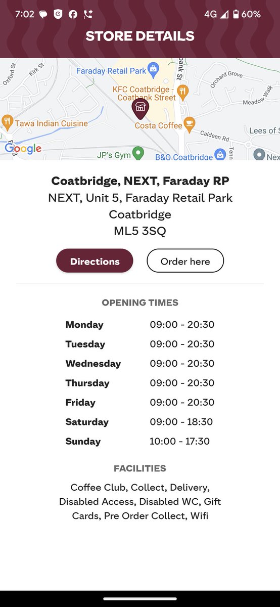 IDScoachworks's tweet photo. @CostaCoffee  your own app says this store is open until 8.30pm, yet I was told by the member of staff that they close at 7pm, maybe I should just have gone to @timhortonsuk instead as they are open when they say they are. https://t.co/DqWsGaq7Vl