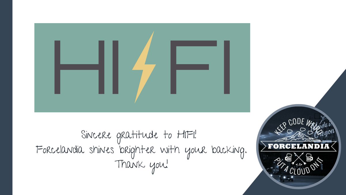 Forcelandia's tweet image. Sincere gratitude to HiFi Consulting Group!
Forcelandia shines brighter with your backing.
Thank you!
#Forcelandia #Forcelandia204 #KeepCodeWeird