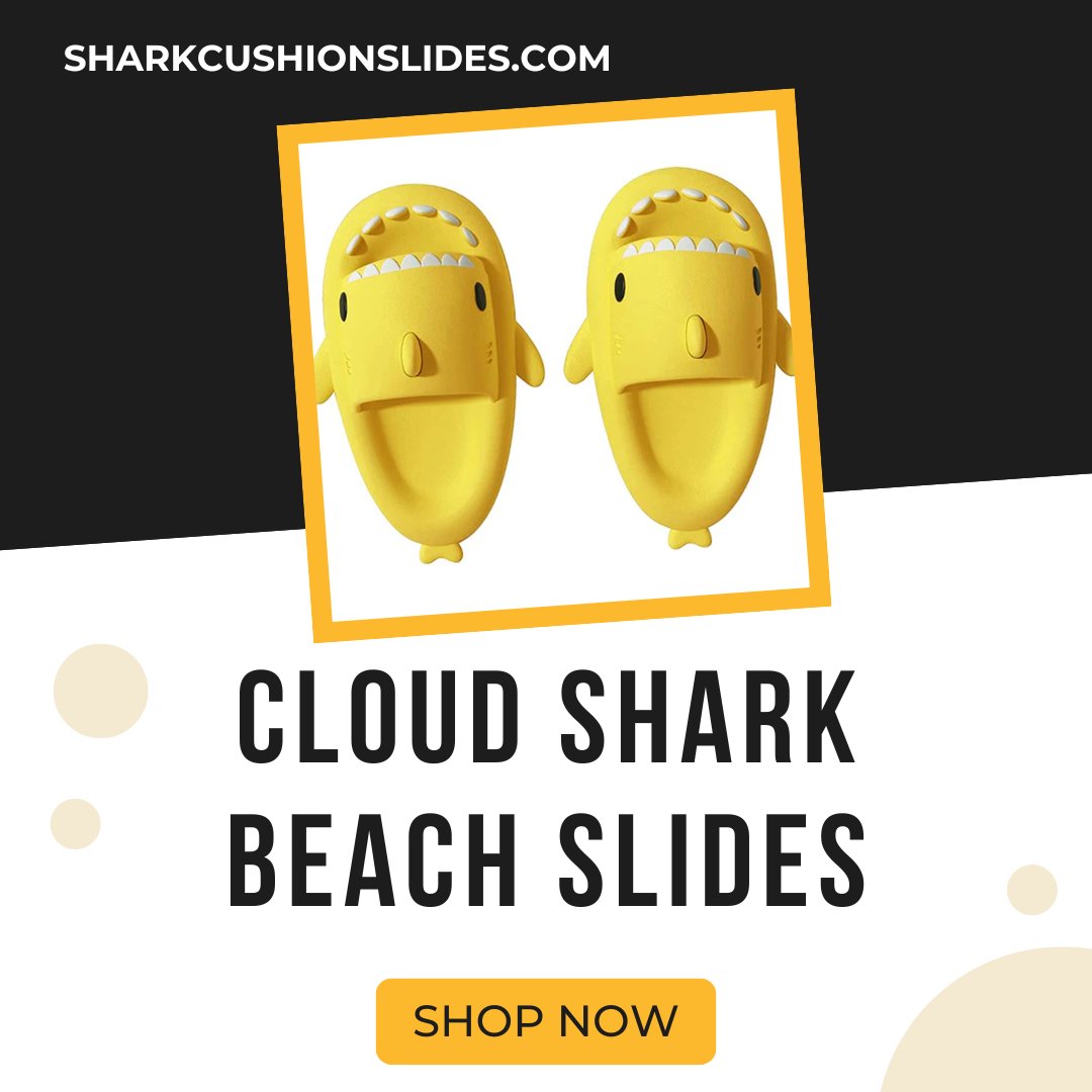 sharkcushion's tweet image. Make waves with our Cloud Shark Beach Slides! 🦈🌊 Perfect for beach days and casual outings, these slides feature a fun shark design and ultra-soft cushioning for ultimate comfort. 
Shop Now: sharkcushionslides.com/products/cloud…
#sharkcushionslides #beachslides #sharkdesign