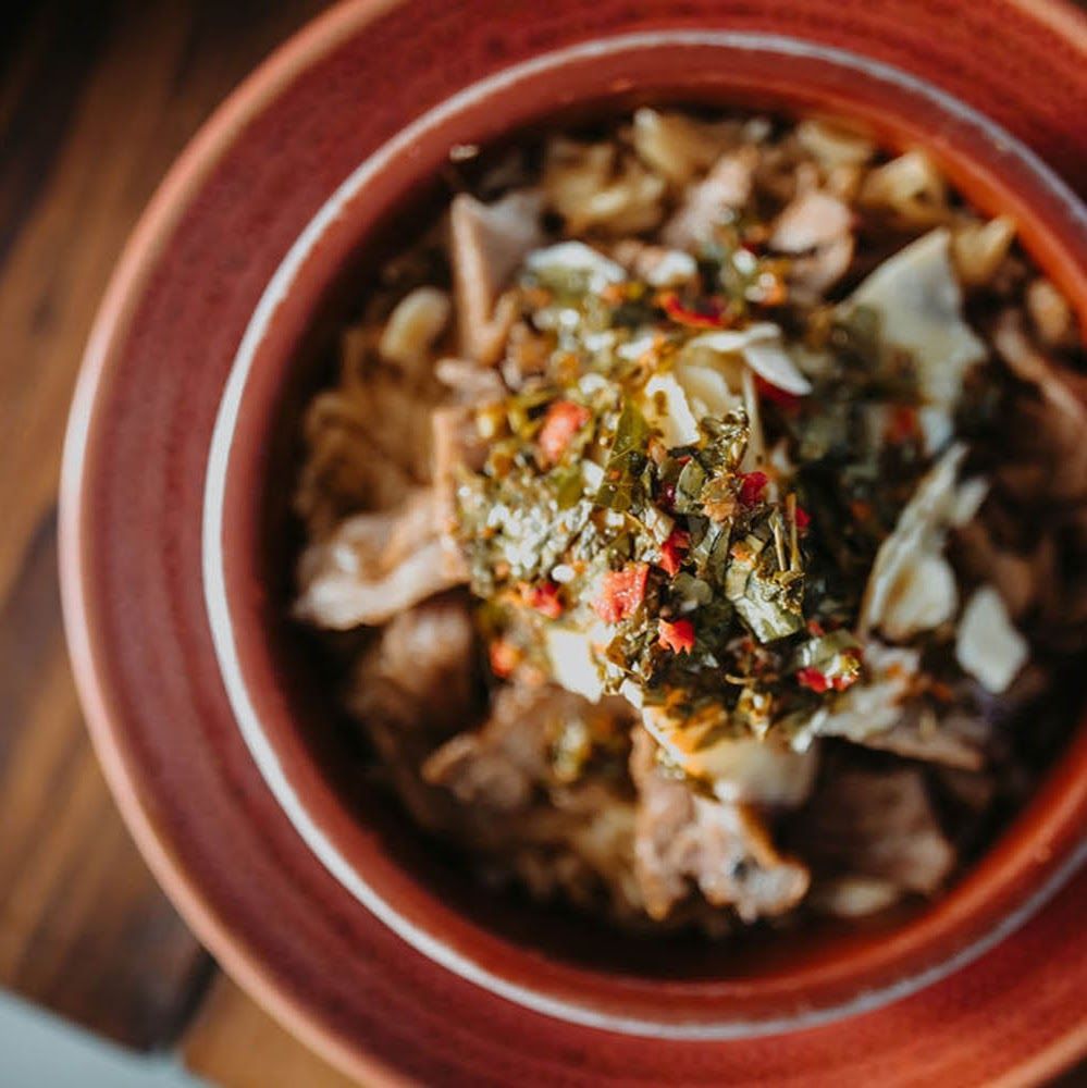 A wonderful selection of flavours.
Melt in your mouth Braised Lamb with orzo pasta and topped with Mahon cheese and homemade chimichurri sauce.

#foodheaven #foodies #lamb #braisedlamb #orzo #mahon #localproduce #homemadetapas #tapas #tapasibiza #ibiza #lafincaescondida #homemade