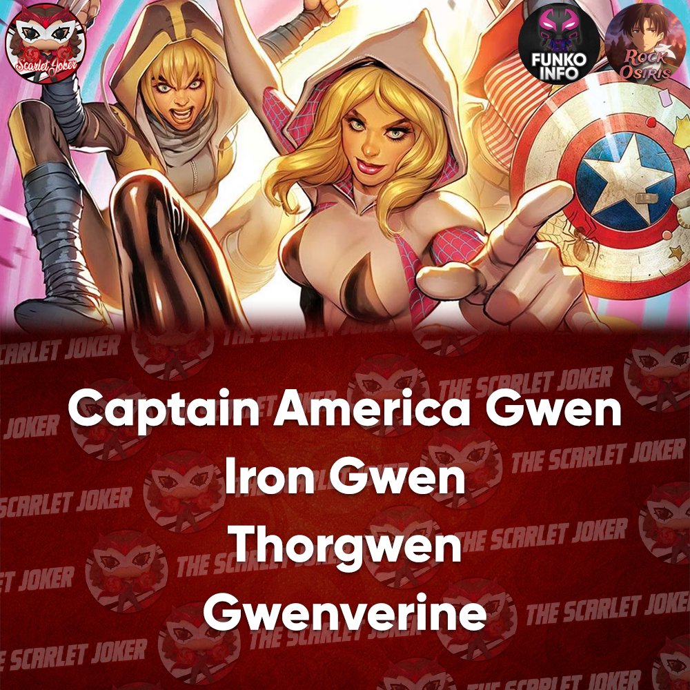 ScarletJokerTWT's tweet photo. Coming Next Year - Marvel Gwenverse!
AS ALWAYS, THIS IS EARLY INFORMATION AND THINGS MAY CHANGE! NOTHING IS OFFICIAL UNTIL CONFIRMED!
#Funko #FunkoPop #Marvel #MarvelComics https://t.co/5ZSR0kumwn