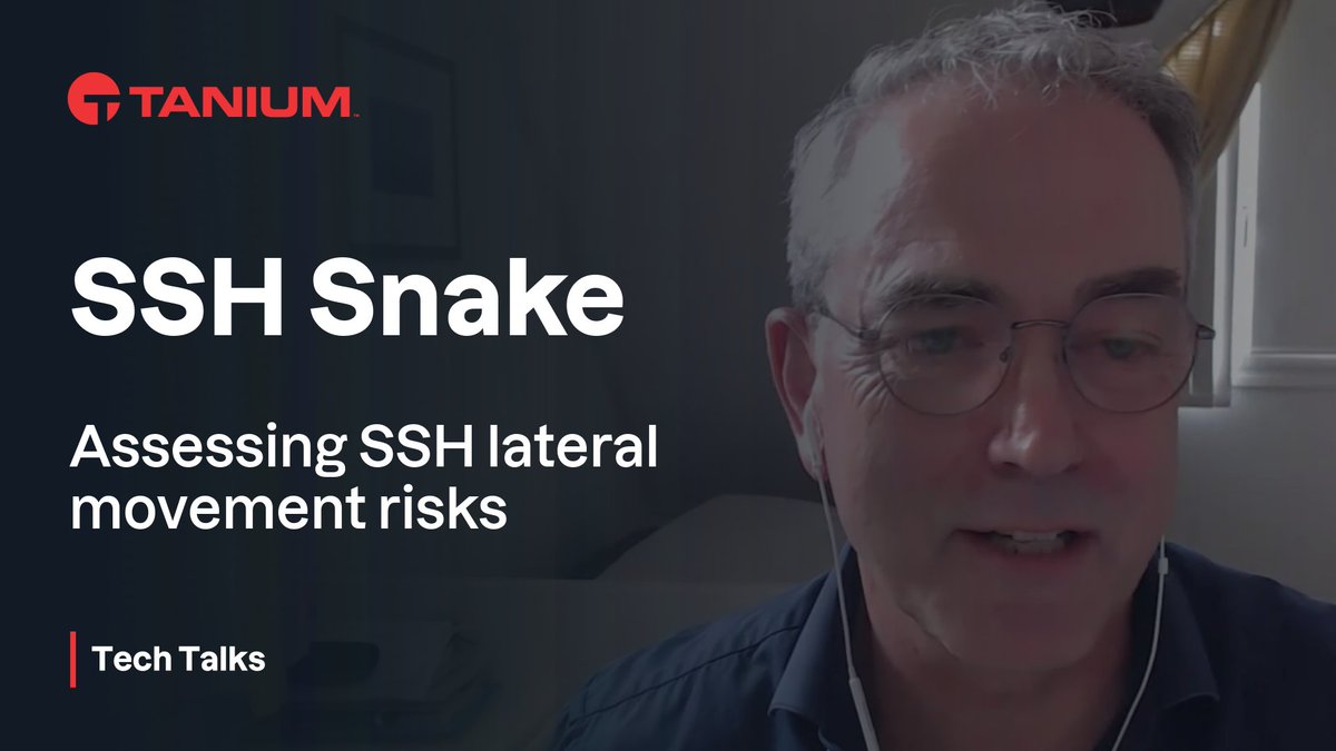 Defend against 🐍 #SSH-Snake! 🐍 Bad credential hygiene can hide no longer. See how <a href="/Tanium/">Tanium</a> can map your #sshsnake vulnerability. #Linux #Windows #MacOS Demo video: youtube.com/watch?v=S4ds1U… #informationsecurity #infosec #cybersecurity