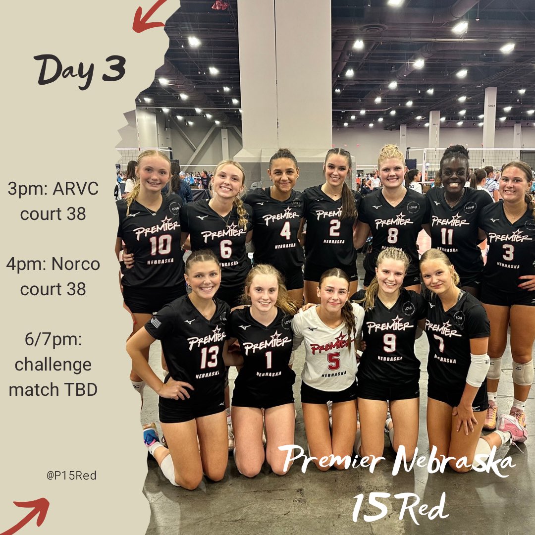 P15red's tweet photo. USAV National Championships Day 3! #emptyyourtank https://t.co/Y7ZzhzEKHx