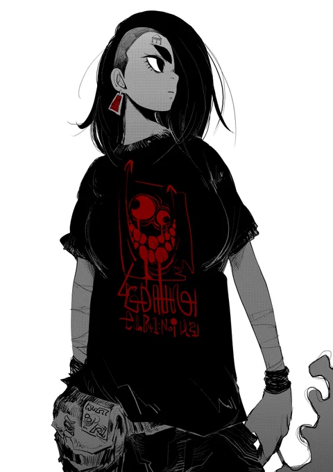 最近丑三つ時にきっちり起きるんだけど多分呪われてる。お絵描きからの仕事じゃい 