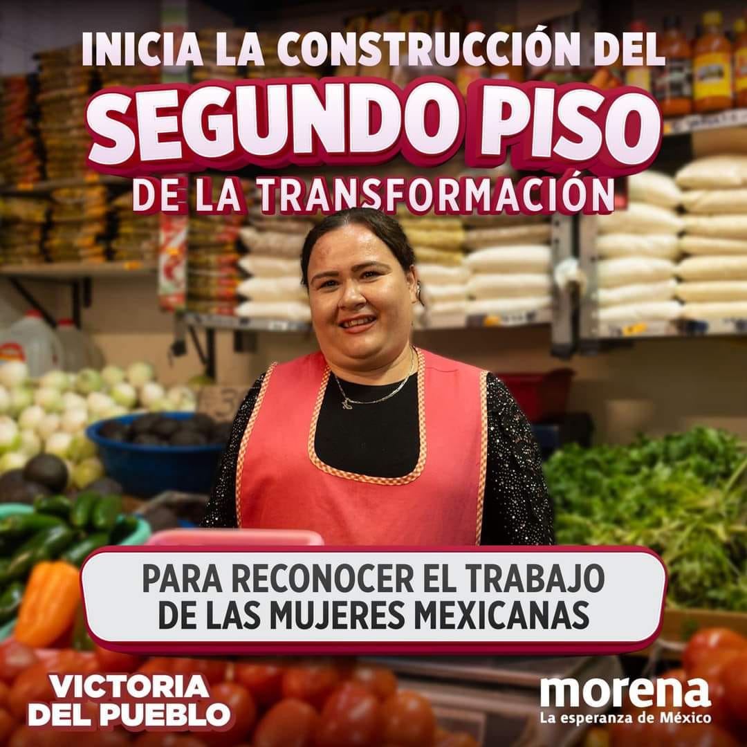 Estamos viviendo un momento histórico, no sólo por la llegada de la primera mujer a la presidencia de México, sino porque tenemos la certeza de que su gobierno transformador será un gobierno para todos... pero sobre todo, para todas. 💜✨  

¡Nunca más un México sin nosotras!