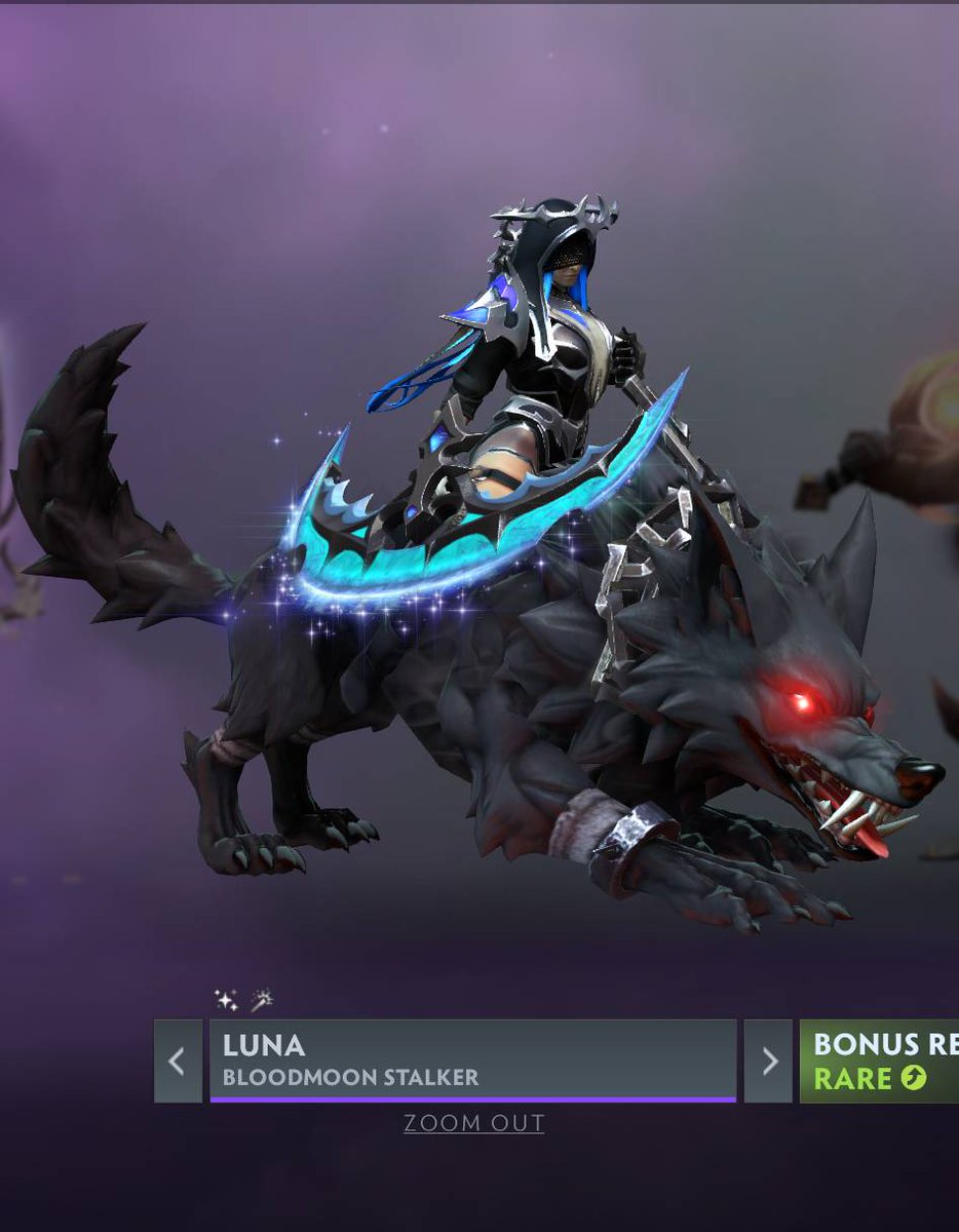 hntrluc's tweet image. Excited to see both my Pudge and Luna made it into this years cache! Thanks to the community for the votes, and the Dota team for the FX and animations.