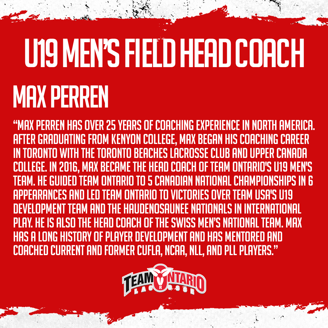 TeamOntarioLax's tweet photo. Announcing the 2024 Team Ontario U19 Men's Field Lacrosse Team and Coaches! 📢

This team will attend @LacrosseCanada's First Nations Cup U19 Men's Field National Championship in Calgary, the Team Ontario Summer Sixes Showcase, and more.

Full Release >> https://t.co/21gSEhnyX3 https://t.co/XTy4ZxXEvr