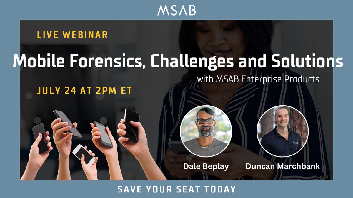 How can an enterprise environment enhance the results of your mobile forensics solutions?

In this FREE webinar with <a href="/MSAB_XRY/">MSAB</a>, discover how this strategic approach can reduce backlogs &amp; elevate your mobile forensic capabilities. 

Save your seat: csh.social/MSABwebj