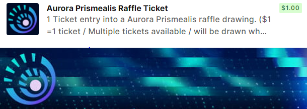 TryhardTristan's tweet image. Up Now! A $1 donation ticket entry into a raffle for this seasons Aurora Prismealis emblem

Multiple tickets can be bought. Goodluck!

Bonus FREE ticket for retweeting🔁
donate.tiltify.com/c9b49ac2-b90c-…