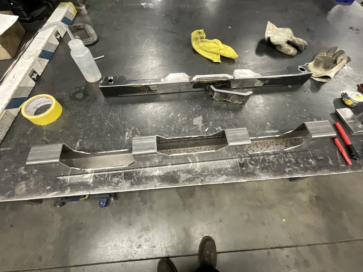 Check out the custom crafted transmission crossmember for the '63 Ford Falcon, ensuring plenty of room for the 5.0 L Coyote engine's performance exhaust. Our quality welds and expert fabrication guarantee a flawless fit and finish.

#SquidsRodShop #CustomFabrication #CoyoteSwap