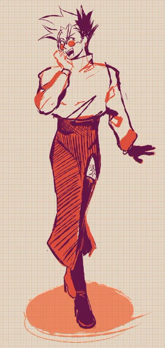 Vash gets to look pretty too. 