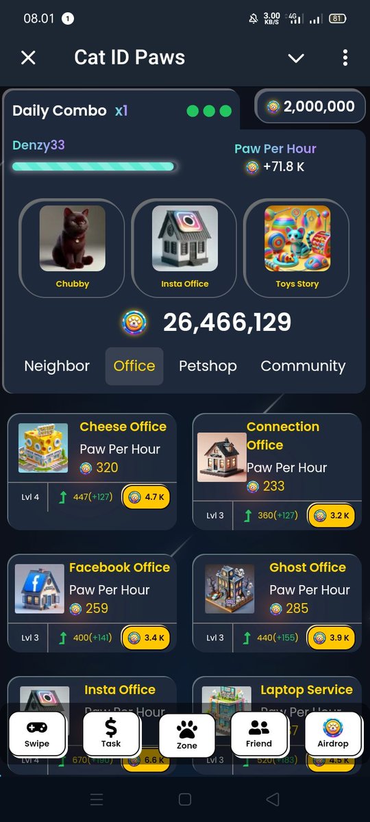 denzy_33's tweet photo. Daily Combo
Gemz Coin
https://t.co/rSbNjgJvGo

CatID Paw
https://t.co/MIABnr4zzP

PixelTap
https://t.co/tt65p6iyQr

TapCoin
https://t.co/8yqCYHJ5ym

#dailycombo #GemzCoin #catidpaws #Pixelverse #PixelTap #tapco https://t.co/5rc1Vq3mPP