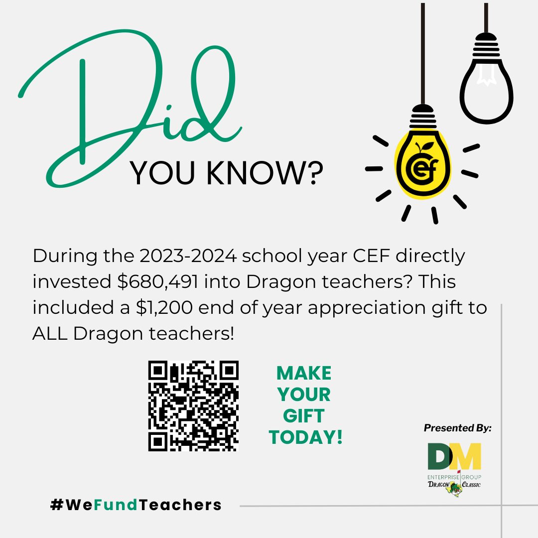 Want to learn how your business or family can join us in funding ALL our Dragon teachers? Let's chat! info@carrolleducationfoundation.org⁠
⁠
