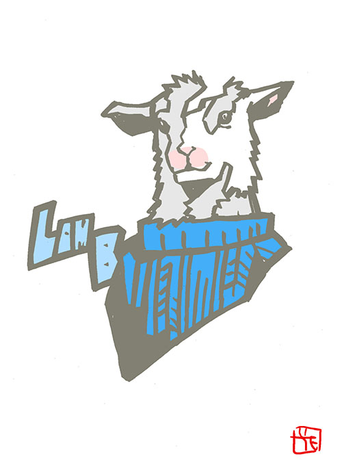 「このタッチで映画イラスト。羊ちゃん。#ラム #LAMB #このタッチ #ファンア」|花小金井正幸＠喫茶宝石箱での個展。2023年開催予定のイラスト