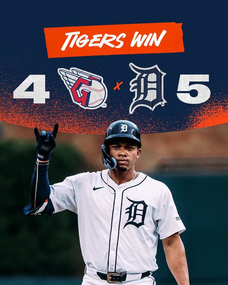 tigers's tweet photo. Going for the series win tomorrow. 🤘

#TigersWin https://t.co/jwIfaXggVh