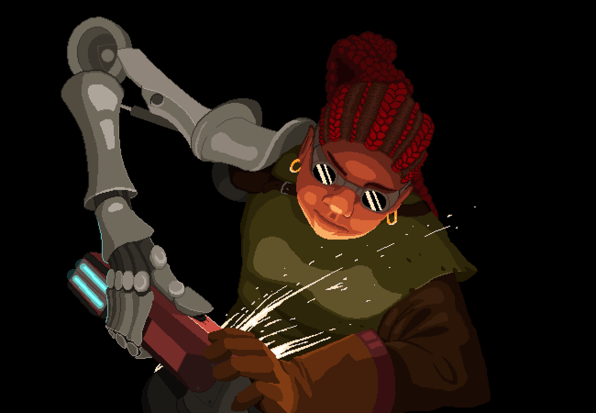 JayTKnox's tweet photo. @davescook If you're interested in some high-detail pixel art cyberpunk comics, I would be more than down to contribute! https://t.co/OmwJ3UtamQ