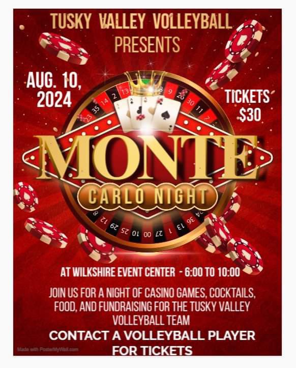 Monte Carlo Night is right around the corner! Don’t miss out on this super fun night! Find your local volleyball player for tickets or if you or your company is interested in sponsoring the event!