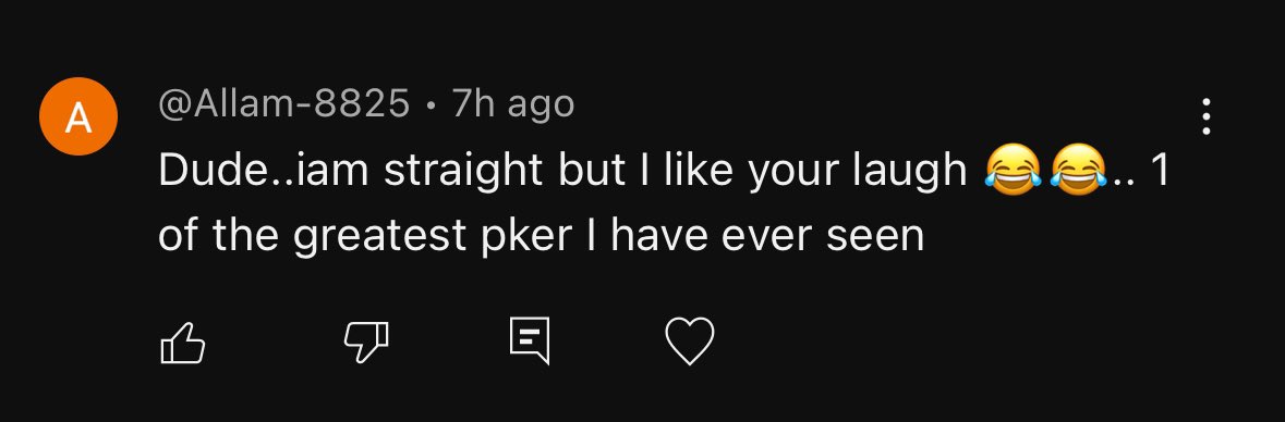 Thank god he clarified I almost thought he was gay