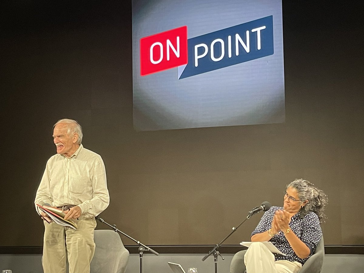 BostonCentral's tweet image. Cool moments from tonight’s @WBURCitySpace live broadcast of On Point’s “The Jackpod”.  😀 ‼️🙌🏼@MeghnaWBUR #jackbeatty #onpoint