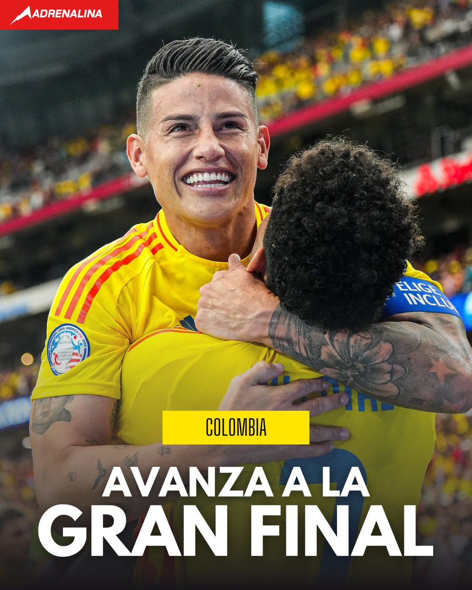 ImagenBeisbol's tweet photo. COLOMBIA ESTÁ EN LA FINAL 🇨🇴🤩

Los cafeteros eliminan a Uruguay 🇺🇾 por la mínima y a pesar de solo contar con 10 hombres durante todo el segundo tiempo

👉 El sueño de la segunda está más vivo que nunca 🏆

#CopaAmerica https://t.co/KEUU2z5qoC
