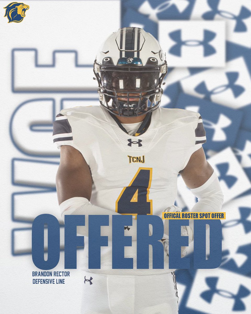 Brandon Rector (@bcr_two) on Twitter photo After a great conversation with <a href="/CJendryaszek/">Coach Jendryaszek</a>, I’m grateful to receive an offer from <a href="/TCNJfootball/">TCNJ Football</a>. Thank you to coach and staff for giving me this opportunity.
<a href="/FootballMonty/">Zoran Milich</a> After a great conversation with <a href="/CJendryaszek/">Coach Jendryaszek</a>, I’m grateful to receive an offer from <a href="/TCNJfootball/">TCNJ Football</a>. Thank you to coach and staff for giving me this opportunity.
<a href="/FootballMonty/">Zoran Milich</a>