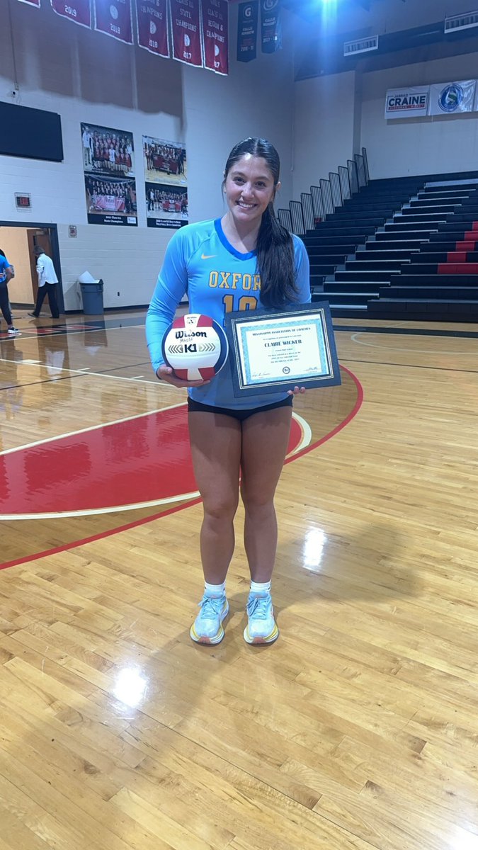 Congratulations <a href="/clairewickerr/">Claire Wicker</a> and the north on their 3-0 sweep in the MAC all star game!
Claire also received the game ball which was voted on by her teammate’s! 
We are so proud of you! 
⚡️🩵💛💙⚡️
