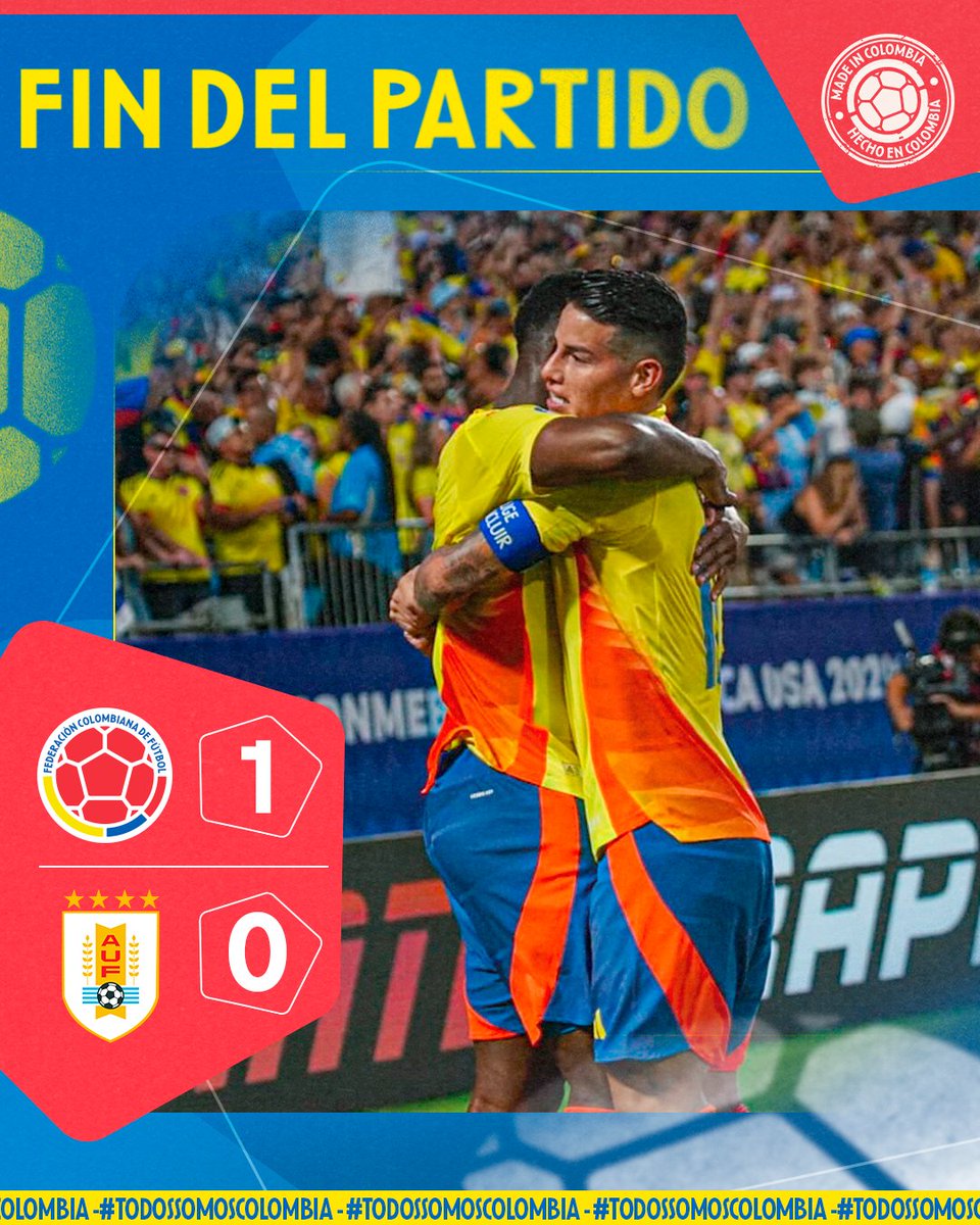 TEEEEERMINAAAA EEEEEEEELLLLLL PAAAAAAARRTIIIIIIDOOOOOOOOOOOOOOO

ESTAAAAAAMOOOOOOOOOOSSSSSS ENNNNNN LAAAAAAAAAAAAA FIIIIIIIIIIIIIIINAAAAAAAAAAALLLLLLLLLL

#TodosSomosColombia 🇨🇴