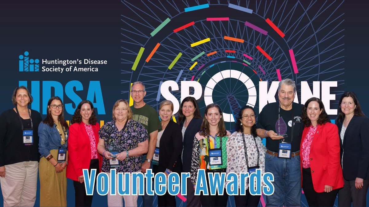 HDSA's tweet photo. The 39th Annual HDSA Convention brought the global #HuntingtonsDisease community together in Spokane, WA, May 30 - June 1, 2024. The Volunteer Awards video is now available on our YouTube channel. To enjoy use the following url: https://t.co/bSQzeb4MRD
#OneHDSA #LetsTalkAboutHD https://t.co/p6pxy5At9n