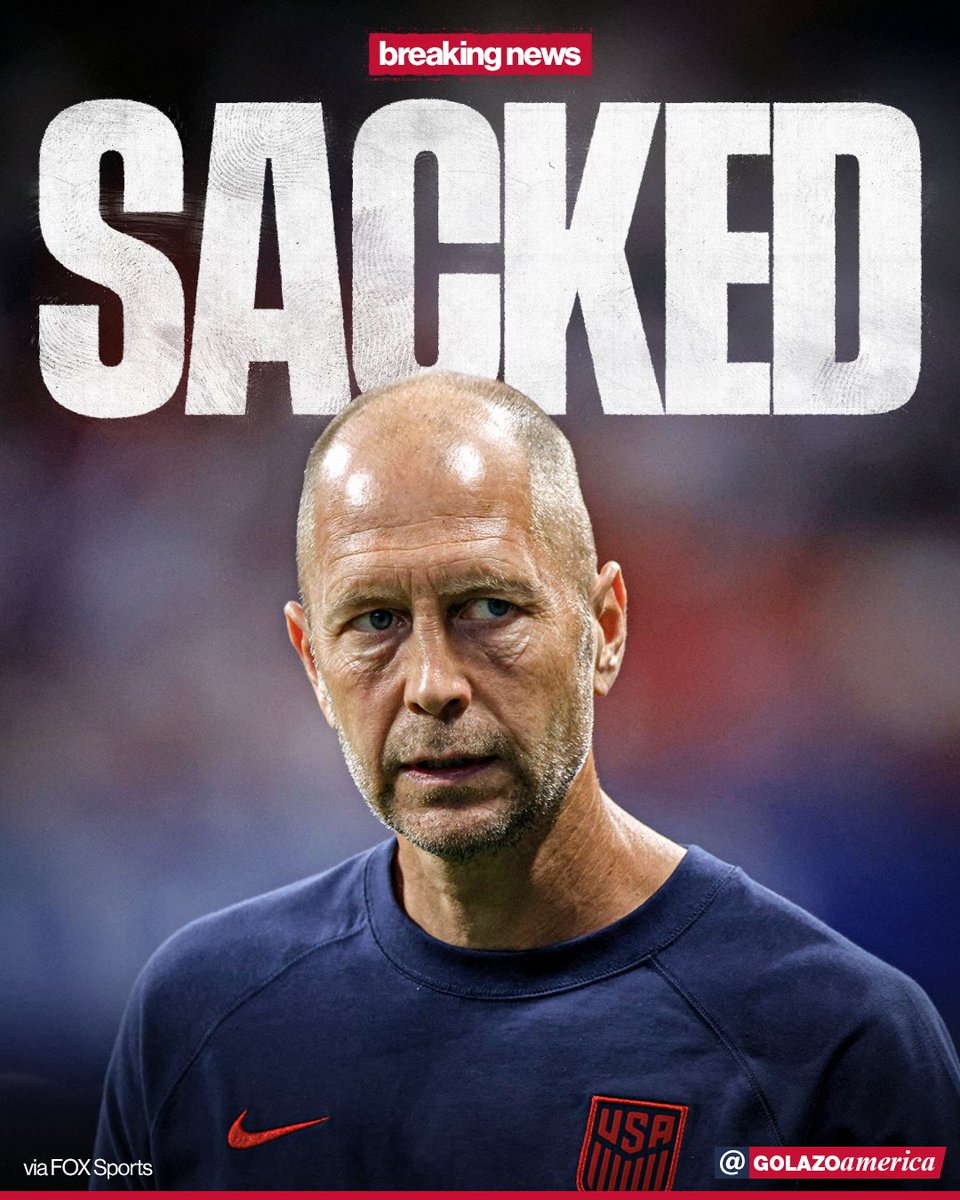 GolazoAmerica's tweet photo. 🚨 Gregg Berhalter is OUT as USMNT Head Coach, per @FOXSoccer https://t.co/LP17x7aVf4