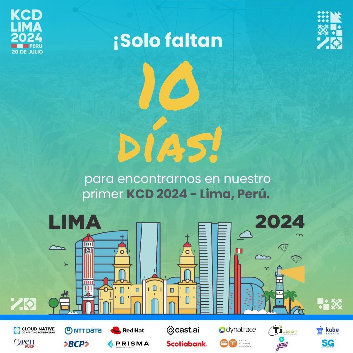 KCDLimaPeru's tweet photo. ¡La cuenta regresiva ha comenzado! 🤗

Solo quedan 10 días para encontrarnos en nuestro primer Kubernetes Community Day en Lima, Perú. ¿Estás listo para un día lleno de aprendizaje? ¡Nosotros sí! 😎

#KCDLima2024 #Kubernetes #CNCF #CloudNative https://t.co/LbZBOXfJ51