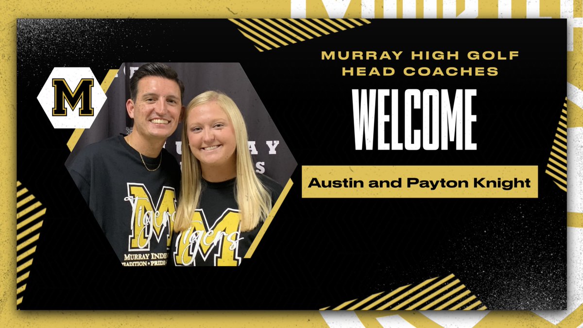 MurrayTigers's tweet photo. Tiger Fans! Please welcome standout Murray State Racer Golf Alum, Payton Carter,  now Payton Knight and her husband Austin Knight to the Tiger Family.  Payton and Austin bring a depth of knowledge for our golf program! Good Luck this year!! @MurraySchools https://t.co/q7ppH9VaHY