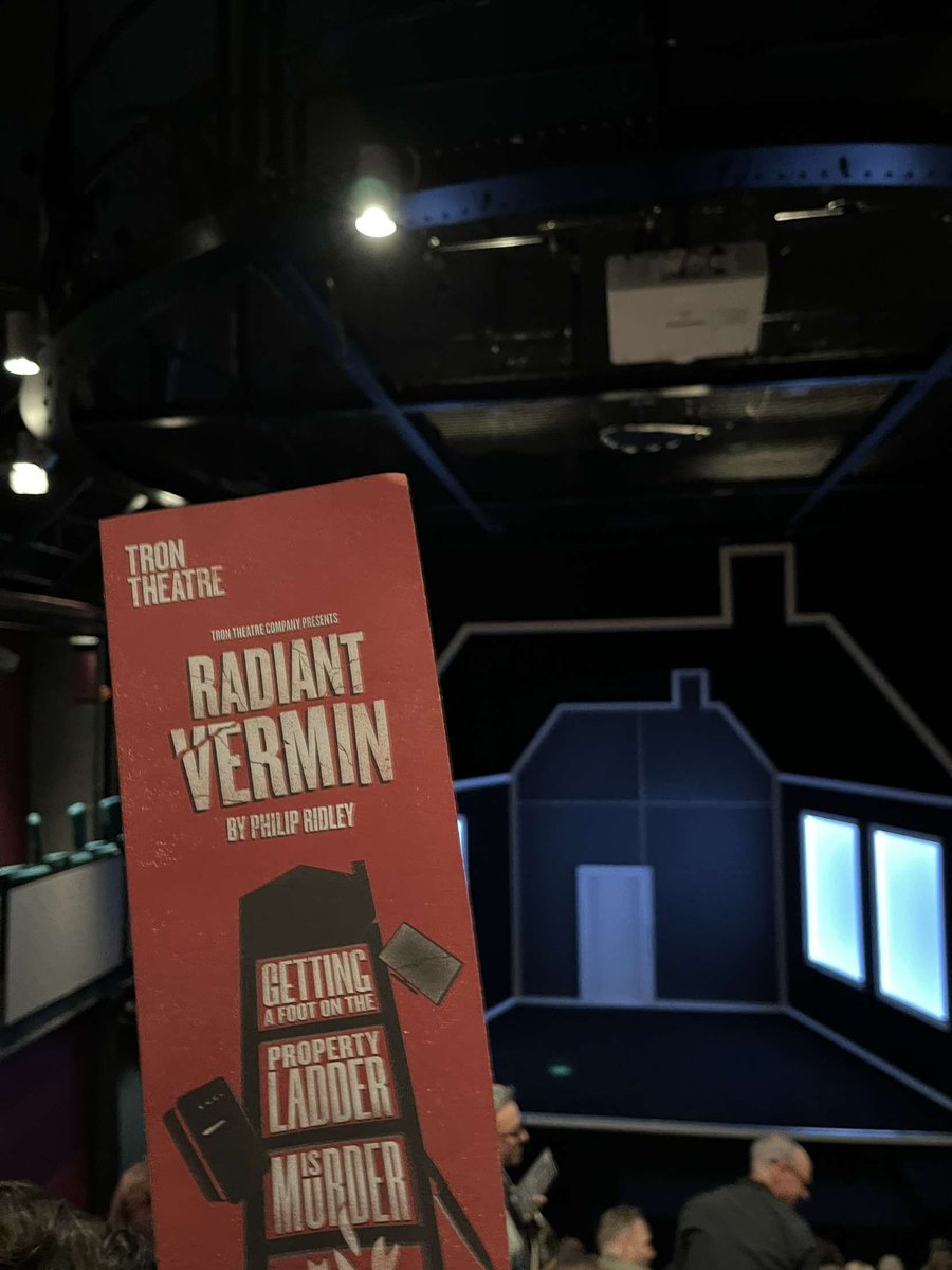 DylanMooney06's tweet photo. A fantastically slick performance of 'Radiant Vermin' tonight @TronTheatre . Incredible performances from @martinquinn_94 @daniheron &amp; Julie Wilson Nimmo. Johnny McKnights incredible directorial eye leaves the audiences with a lot to think about - a play that will stay with me! https://t.co/Lbh1Qcw1c7