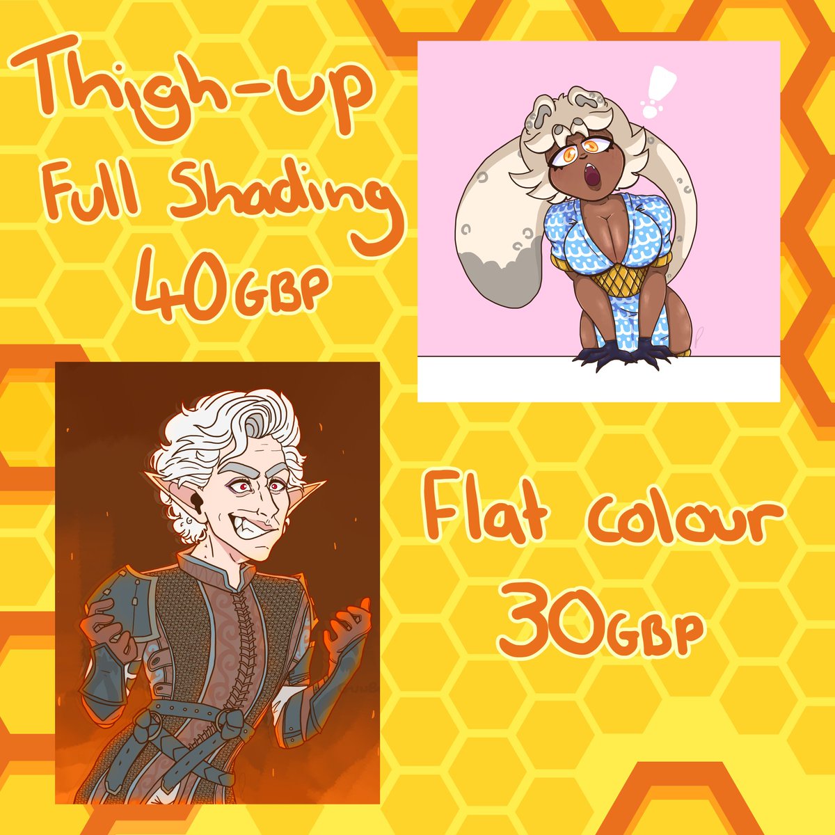 Gunbunbee's tweet image. 《COMMISSIONS》📌
Now I've finished my studies I could do with working on these more often!
Info in thread ⬇️