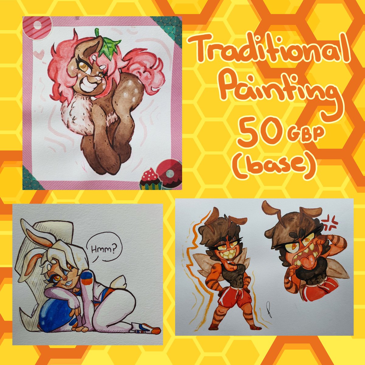 Gunbunbee's tweet image. 《COMMISSIONS》📌
Now I've finished my studies I could do with working on these more often!
Info in thread ⬇️